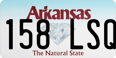 AR license plate 158LSQ