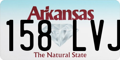 AR license plate 158LVJ