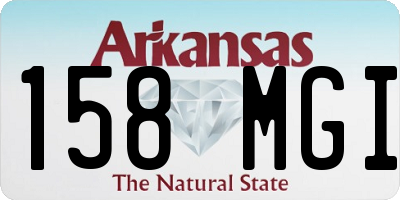 AR license plate 158MGI
