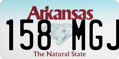 AR license plate 158MGJ
