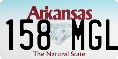 AR license plate 158MGL