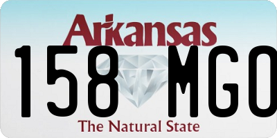 AR license plate 158MGO