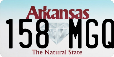 AR license plate 158MGQ