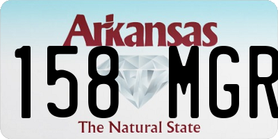 AR license plate 158MGR