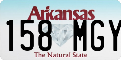 AR license plate 158MGY