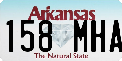 AR license plate 158MHA