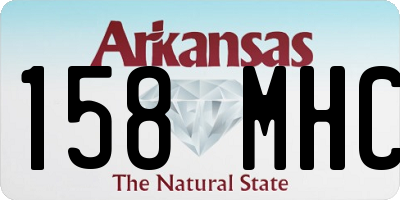 AR license plate 158MHC