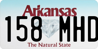 AR license plate 158MHD