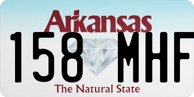 AR license plate 158MHF