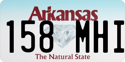 AR license plate 158MHI
