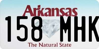 AR license plate 158MHK