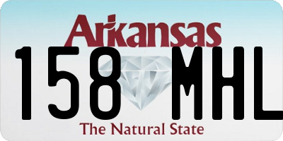 AR license plate 158MHL