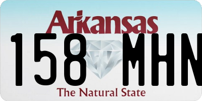 AR license plate 158MHN