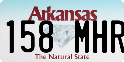 AR license plate 158MHR
