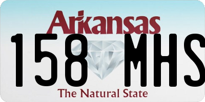 AR license plate 158MHS