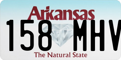 AR license plate 158MHV