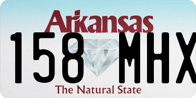 AR license plate 158MHX