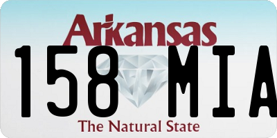 AR license plate 158MIA