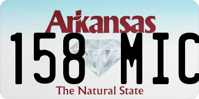 AR license plate 158MIC