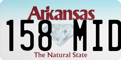 AR license plate 158MID