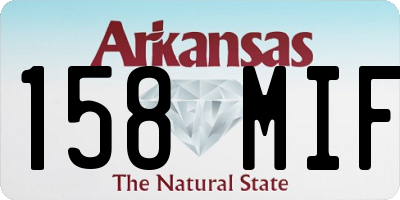 AR license plate 158MIF
