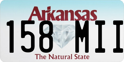 AR license plate 158MII