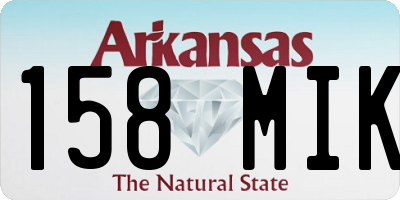 AR license plate 158MIK