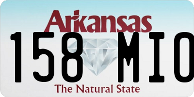AR license plate 158MIO