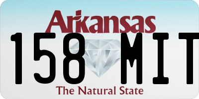 AR license plate 158MIT