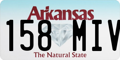 AR license plate 158MIV