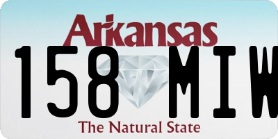 AR license plate 158MIW