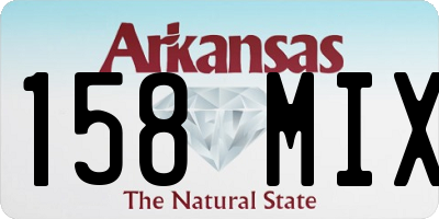 AR license plate 158MIX