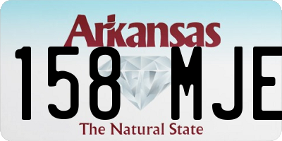 AR license plate 158MJE