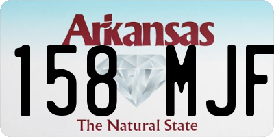 AR license plate 158MJF