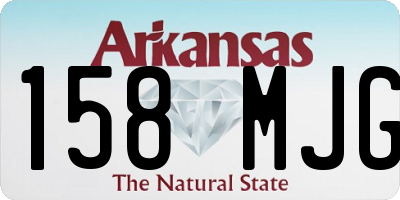 AR license plate 158MJG
