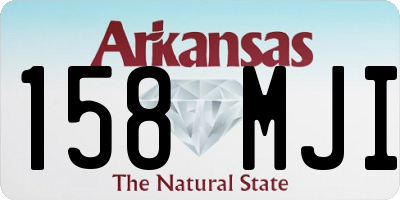 AR license plate 158MJI