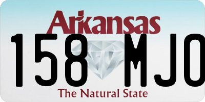 AR license plate 158MJO