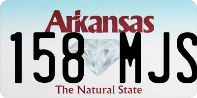 AR license plate 158MJS