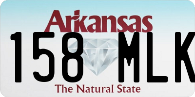 AR license plate 158MLK