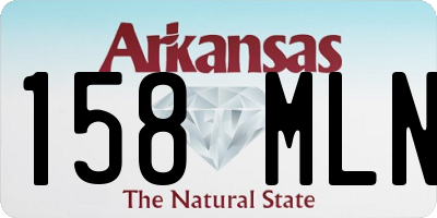 AR license plate 158MLN