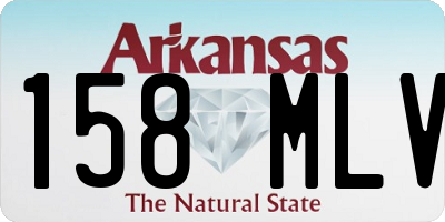 AR license plate 158MLV