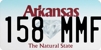 AR license plate 158MMF