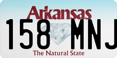 AR license plate 158MNJ