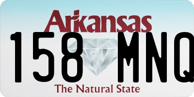 AR license plate 158MNQ