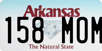 AR license plate 158MOM