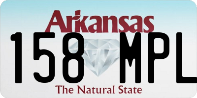 AR license plate 158MPL