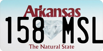 AR license plate 158MSL