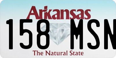 AR license plate 158MSN