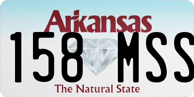 AR license plate 158MSS