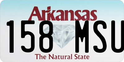AR license plate 158MSU